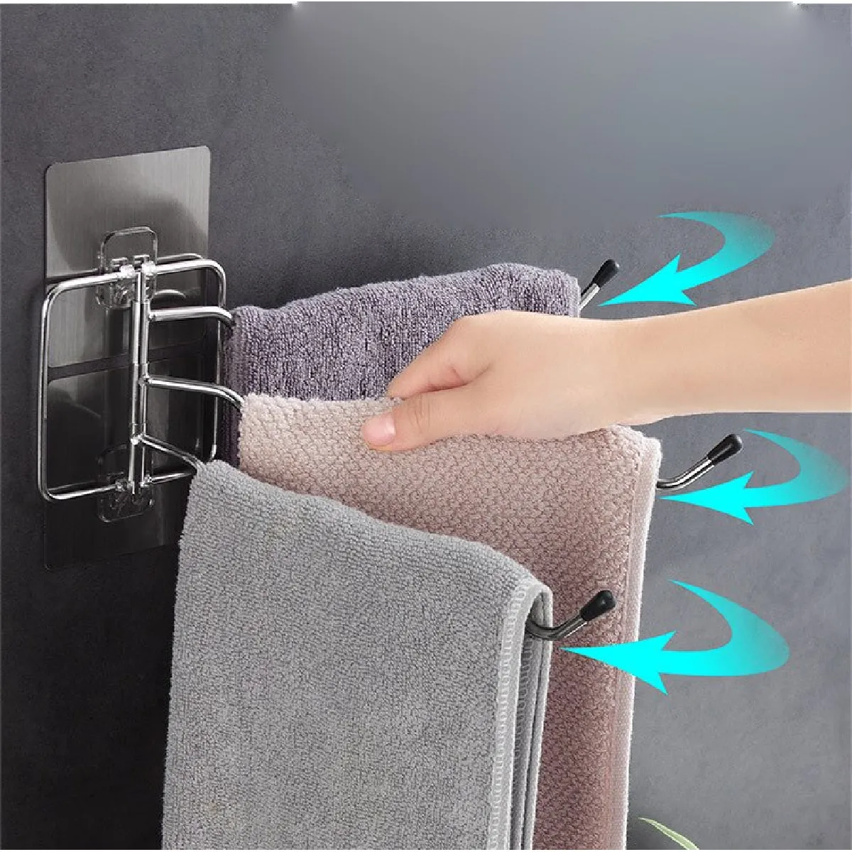 Universal Etagère murale en acier inoxydable - Argent