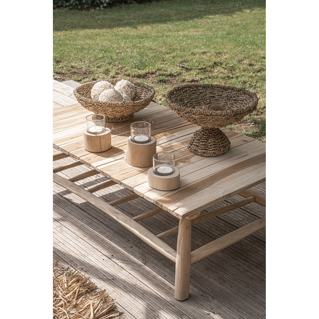 Bazar Bizar Trio de bougeoirs beiges