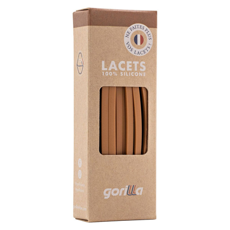 Gorilla Gorilla Lacets Fins Caramel