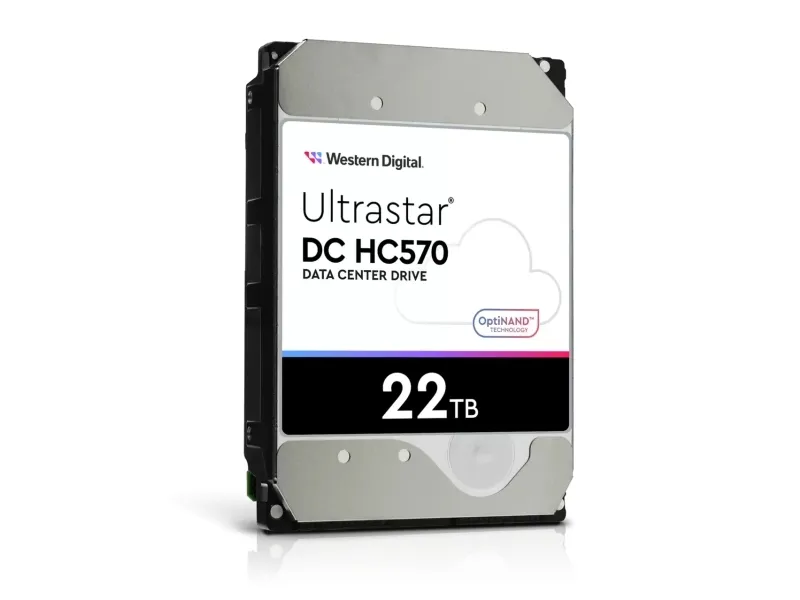 WD Ultrastar DC HC570 - Harddisk - krypteret - 22 TB - intern - 3.5