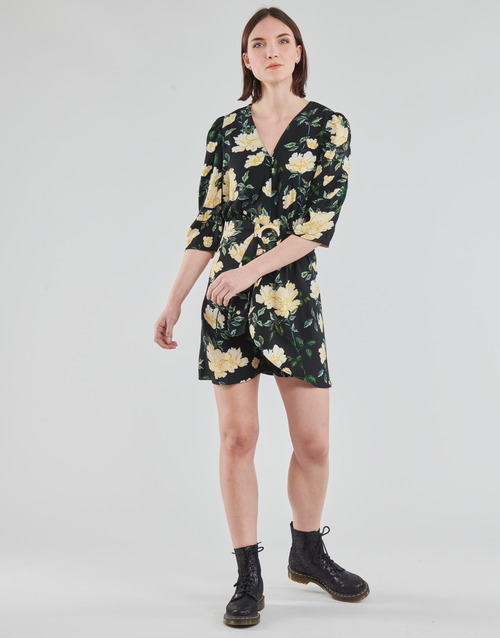 Only - ONLEVE 3/4 SLEEVE SHORT DRESS WVN - Noir