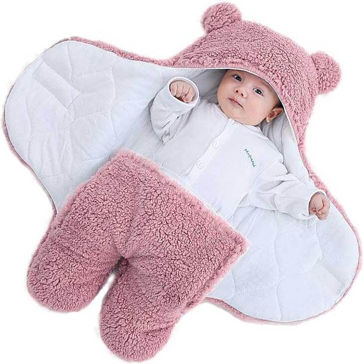 Unique Living baby slaapzak Teddy roze onesize