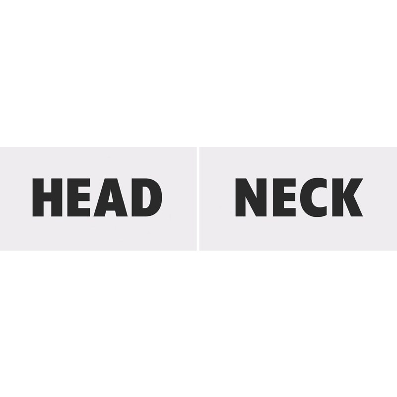 Trouwborden Head & Neck 2st