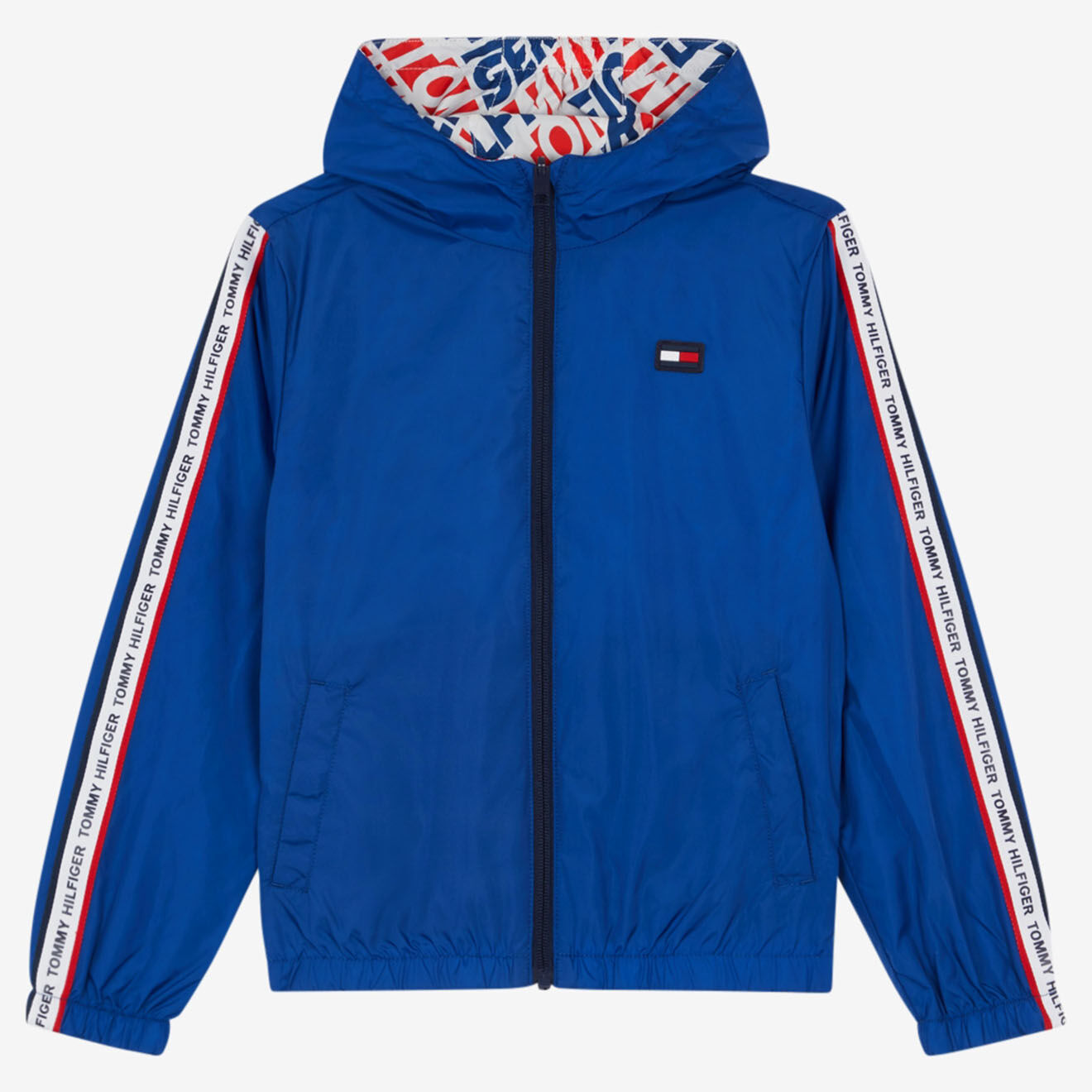 Tommy Hilfiger Coupe-vent réversible à capuche  bleu/imprimé