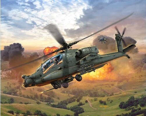 Revell - Ah-64A Apache Byggesæt - 1:100 - Level 3 - 04985