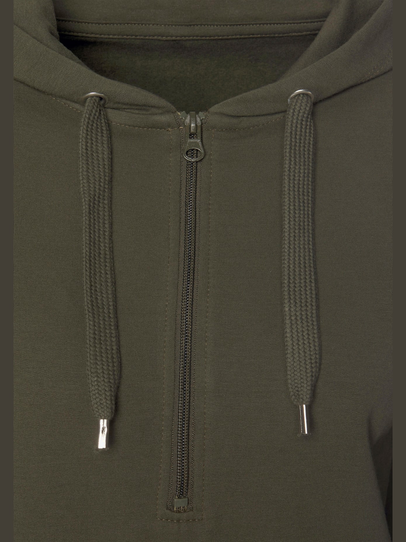 Sweatshirt avec glissière et capuche