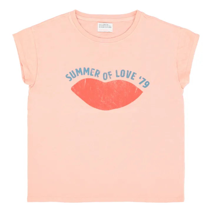 Sisters Department T-shirt Louise Coton et Lin | Corail