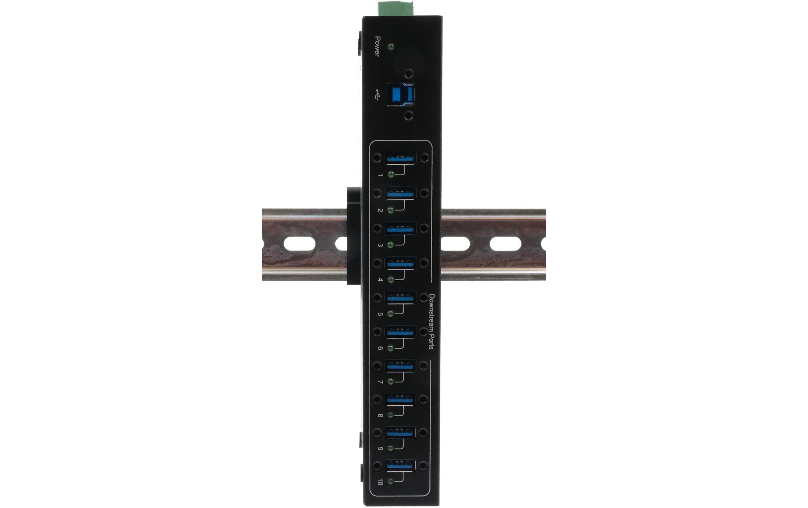USB-Hub EX-11220HMVS<br>7-Port USB 3.0 HUB für Tisch, Wand- und DIN-Rail Montage