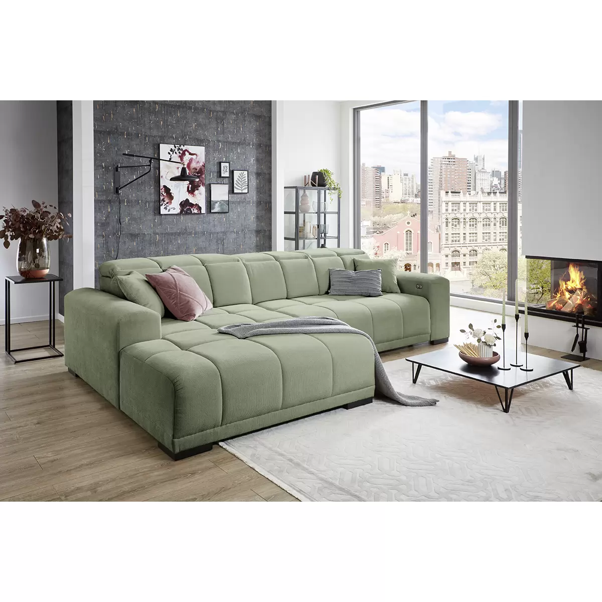 Ecksofa Master grün