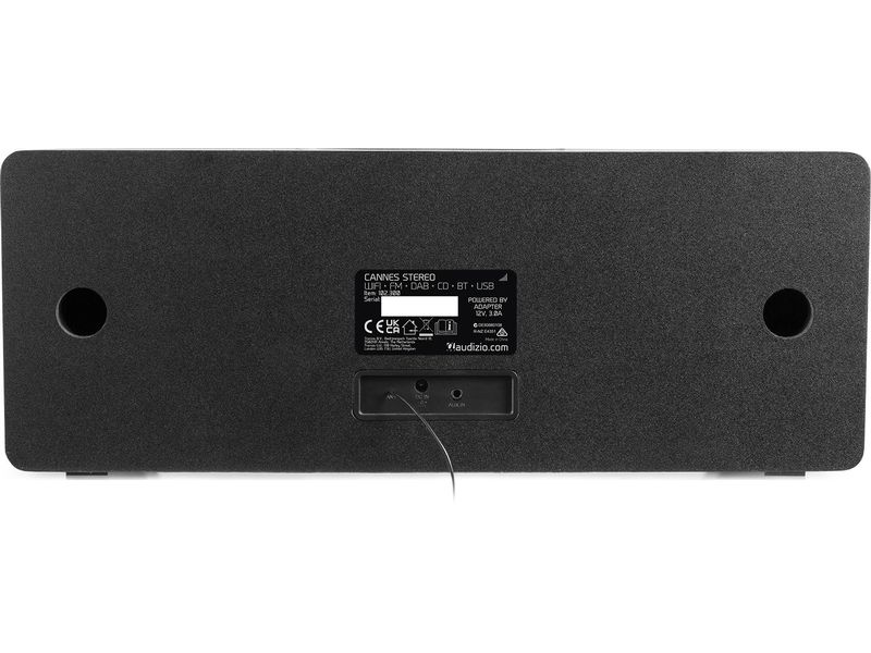Audizio Micro-HiFi Anlage Cannes Schwarz DAB  Radio mit CD-Player
