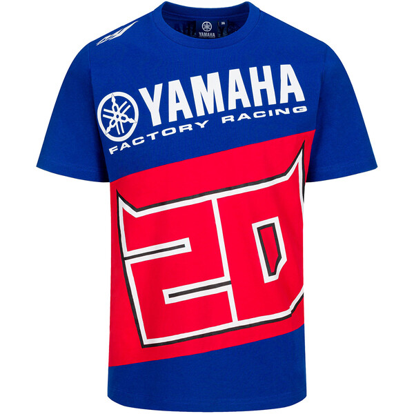 Fabio Quartararo - T-shirt 20 Yamaha Bleu / Rouge