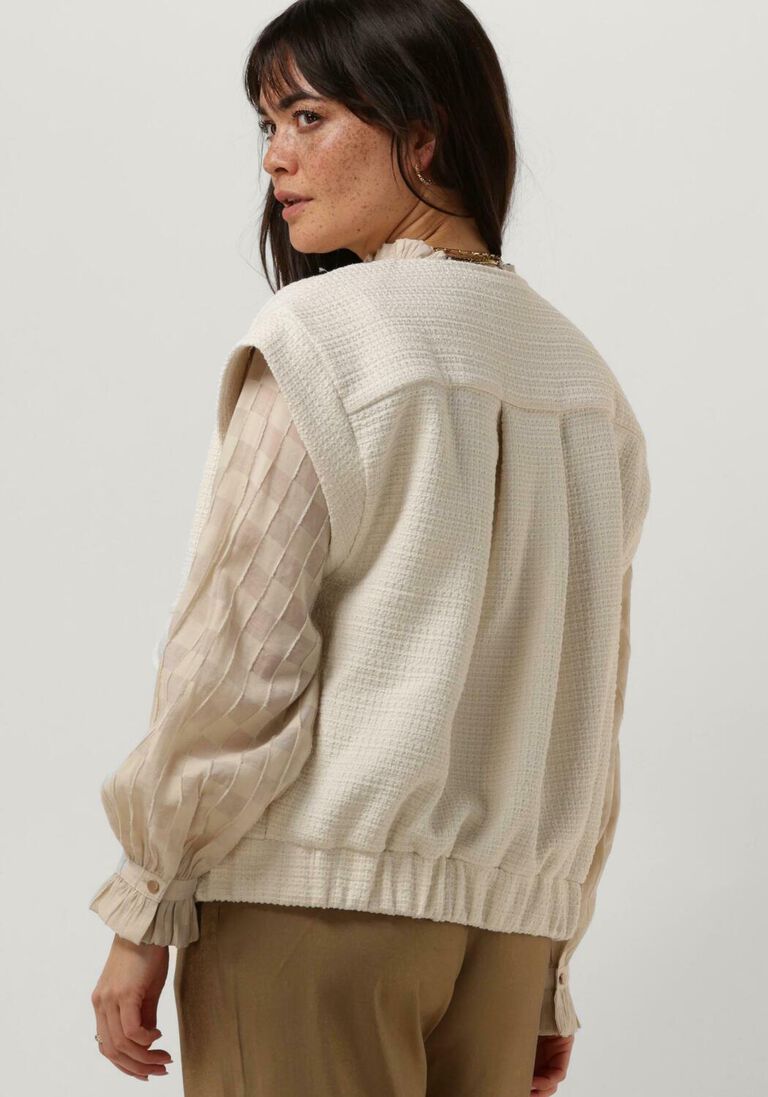 MINUS beige minus gilet avana boucle vest