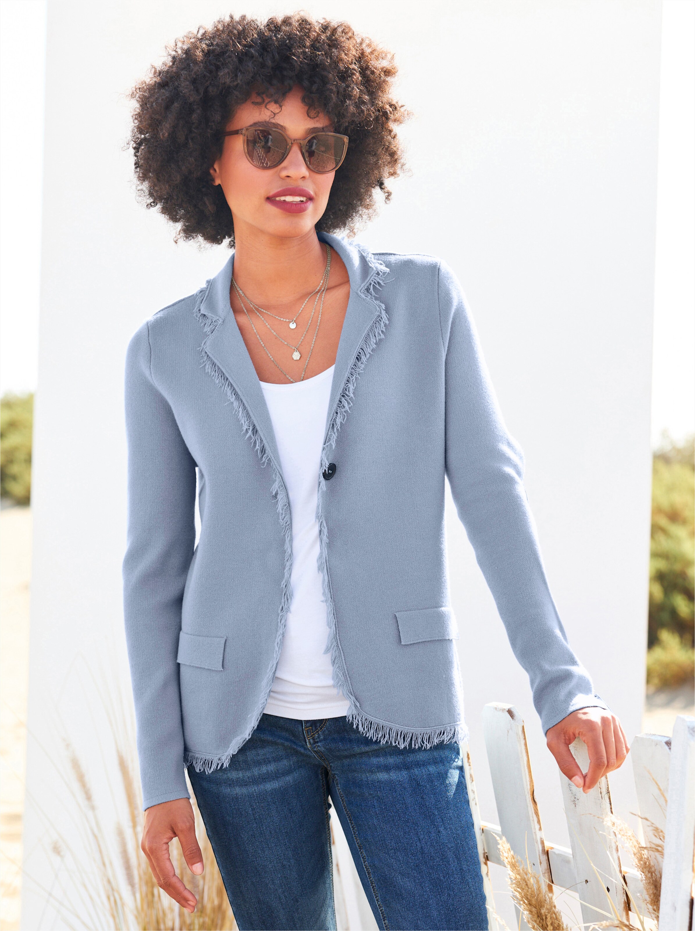 heine Strickjacke in bleu