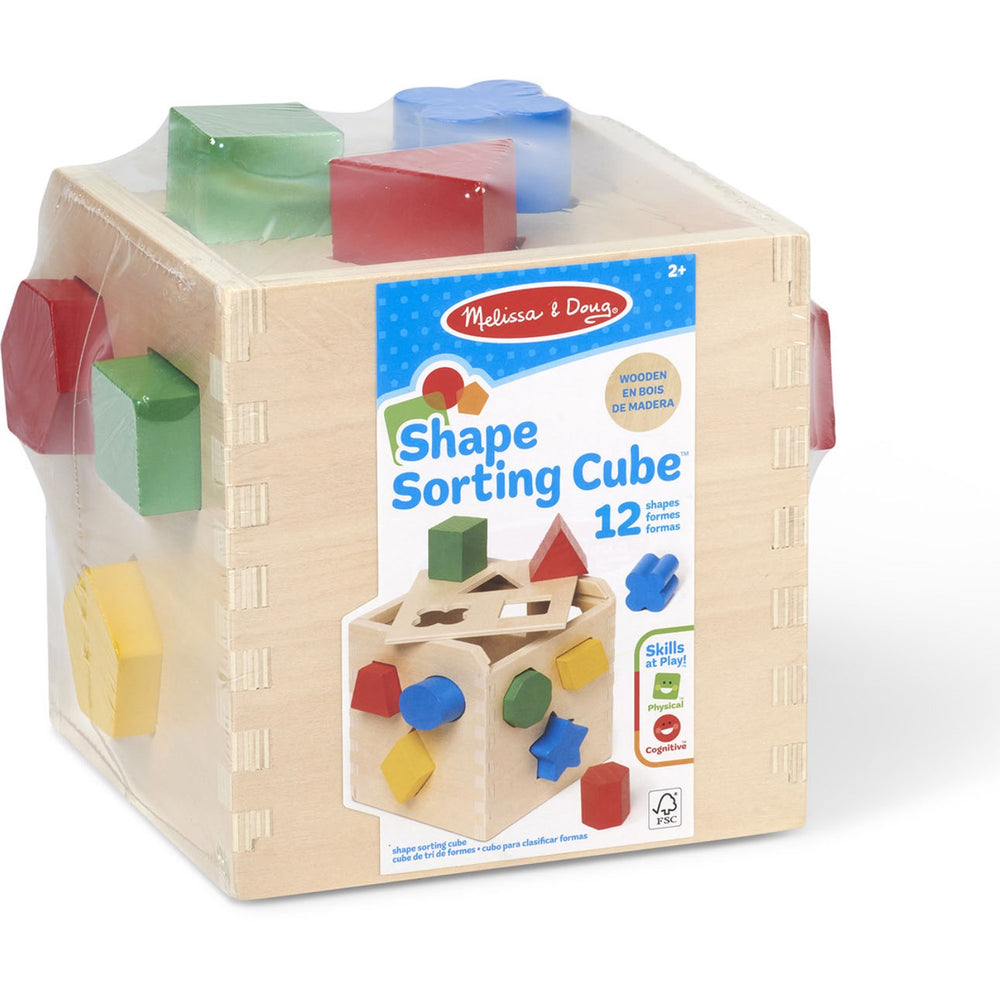 Køb Melissa & Doug Multifarvet Sorteringskasse Kube Træ