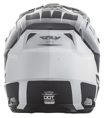 Casque Intégral Fly Racing Toxin Blanc Noir Mat