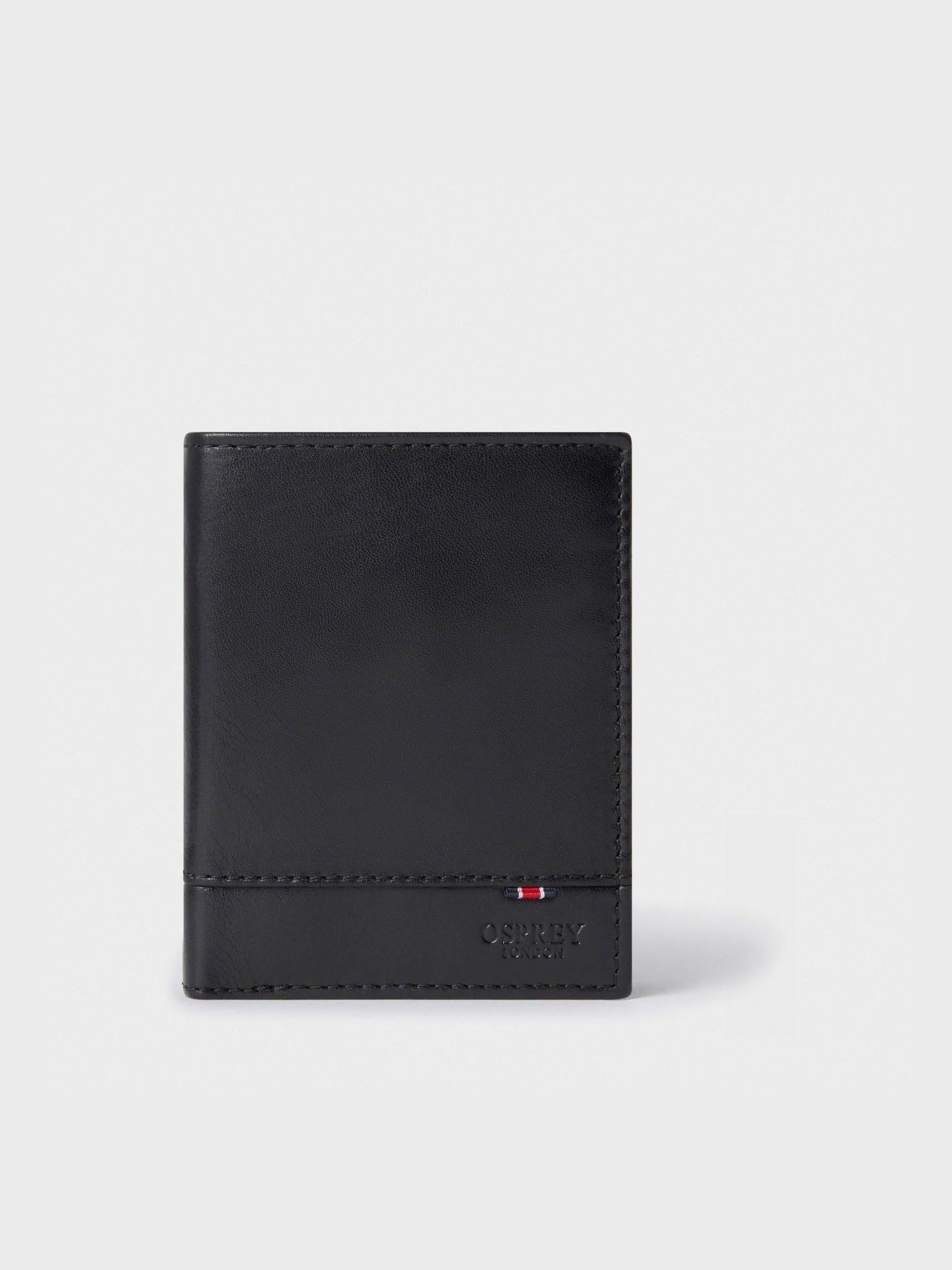 Zwart - Osprey London The London Leather Wallet with Coin Pocket