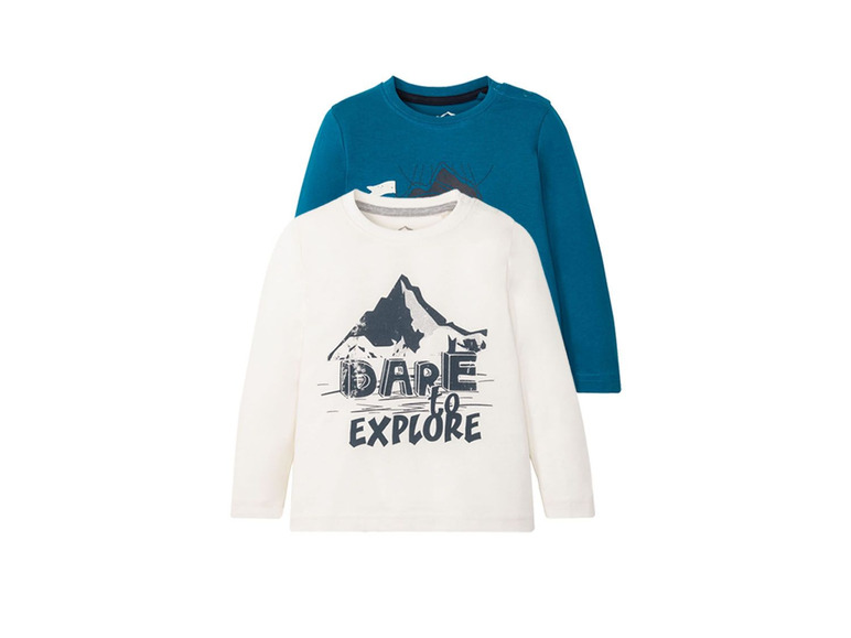 2 Kinder shirts met lange mouwen