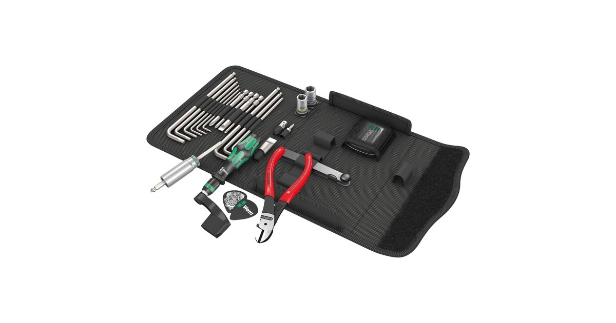 Wera9100 Gitarenreparatieset, 27‑delig gereedschapsset  (Zwart)