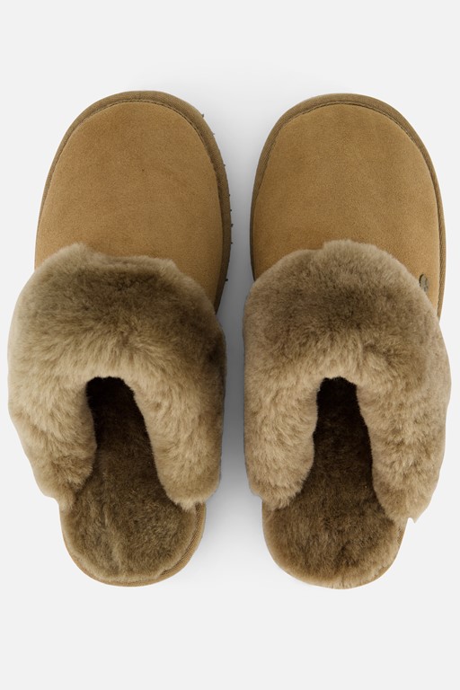 Warmbat Flurry Pantoffels taupe Suede