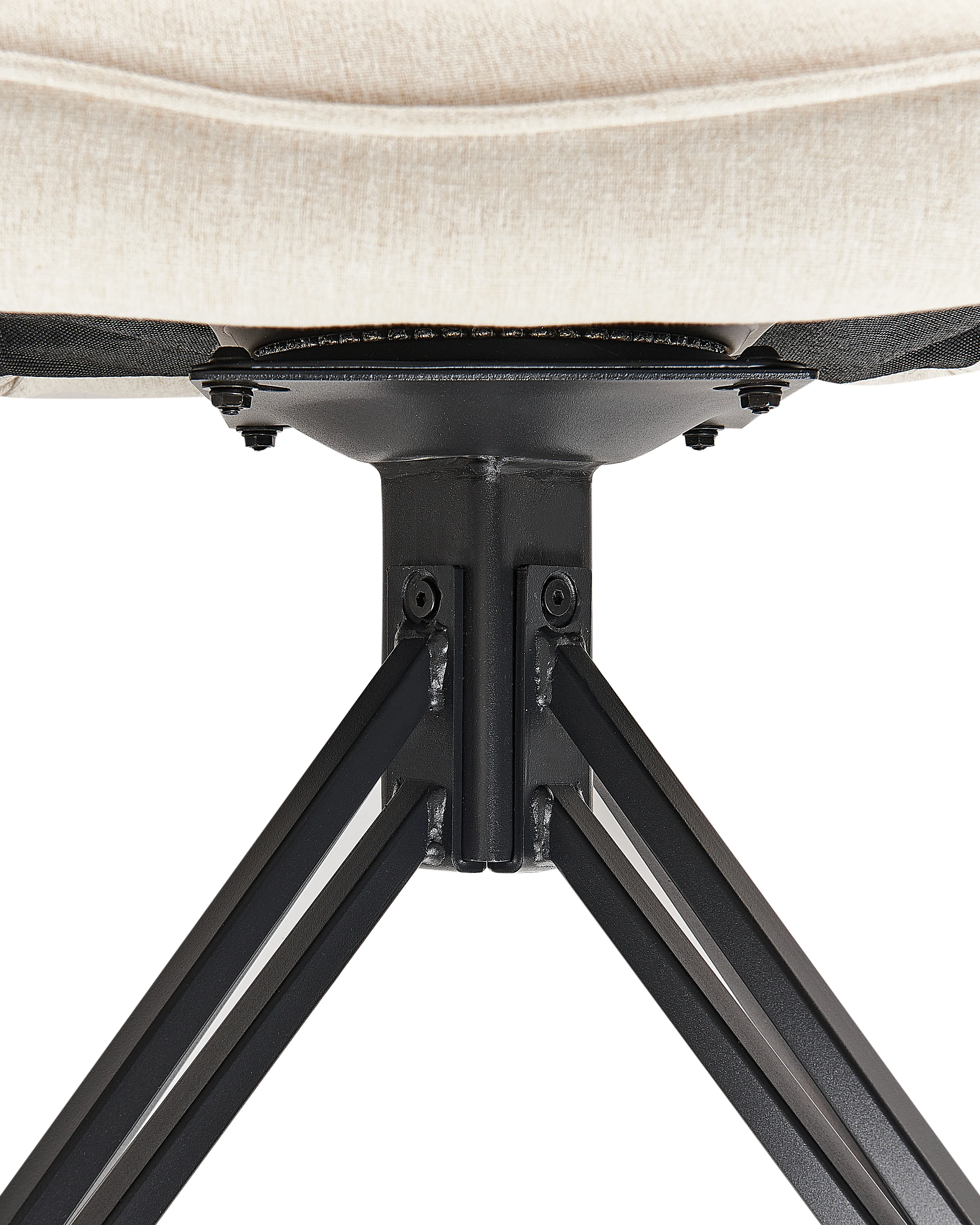 Set van 2 eetkamerstoelen draaibaar JODAR Lichtbeige