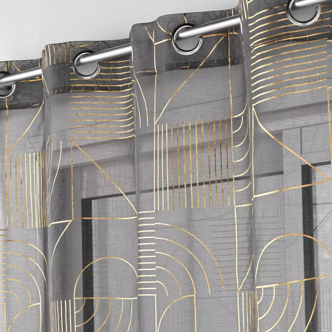 Voilage (140 x 280 cm) Lineor Gris anthracite