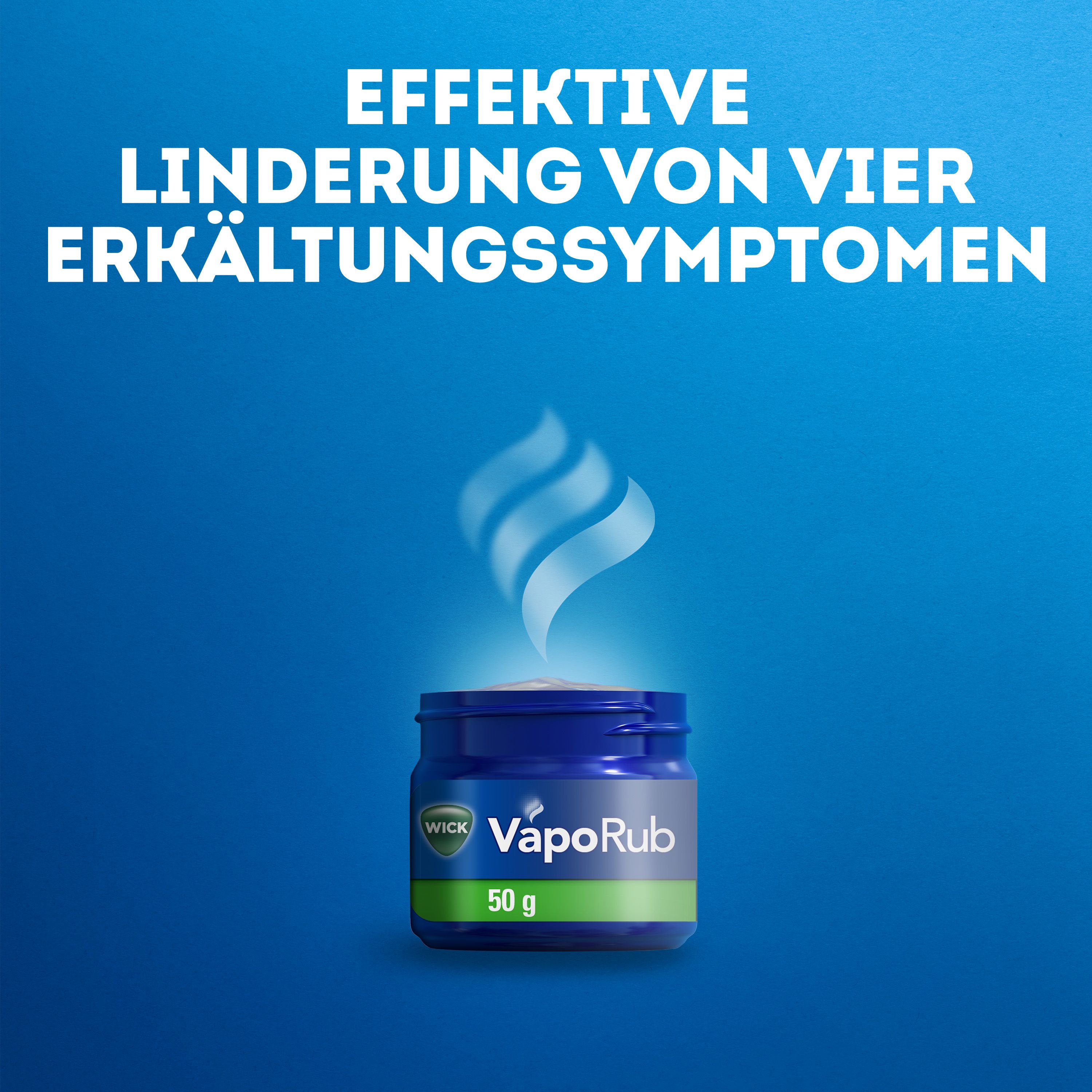 WICK VapoRub Erkältungssalbe, Linderung von 4 Erkältungssymptomen