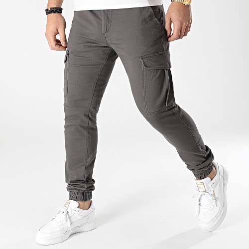 Pantalon Cargo Slim Marco Joe Gris Anthracite