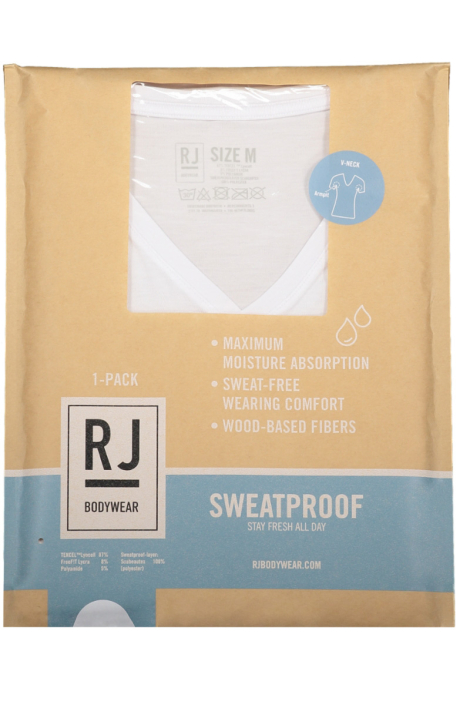 RJ Bodywear witte heren t-shirt