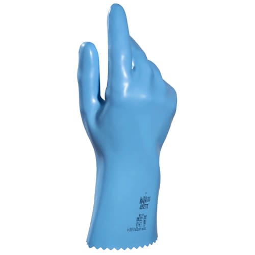 Gant de protection chimique latex flocké Jersette 300 bleu