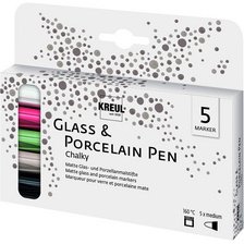 Marqueur Glass & Porcelain Pen Chalky, set de 5