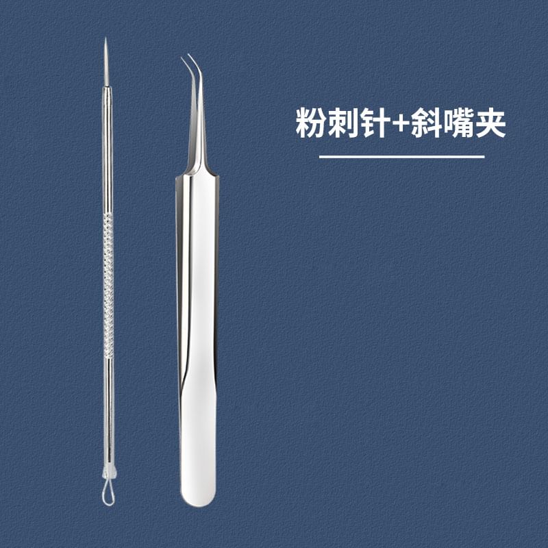 Beauty Artisan - Roestvrijstalen mee-eter pincet (verschillende designs) / set