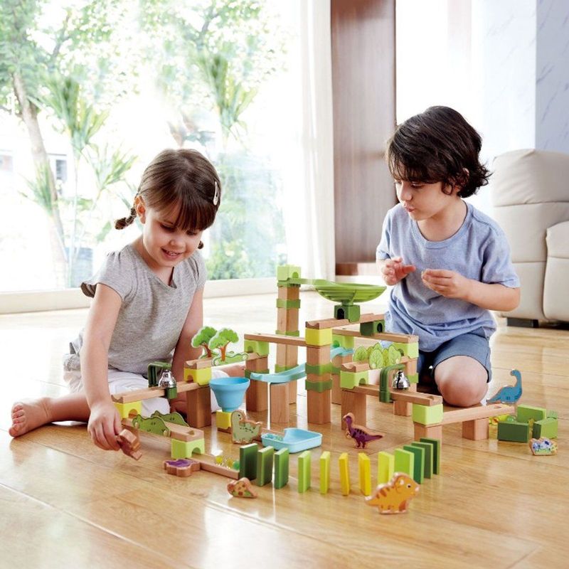 Hape - Dino Adventure - Knikkerbaan - 131 Stuks