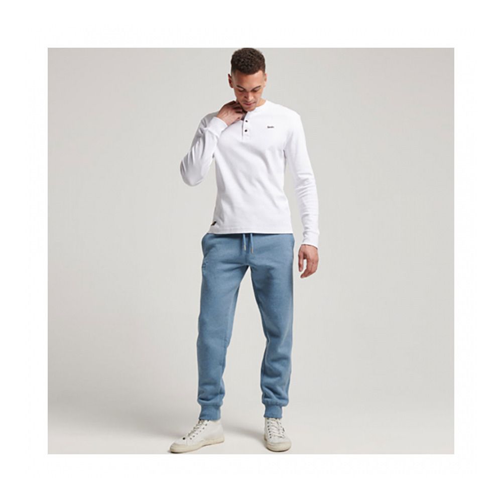 Superdry VINTAGE LOGO EMB - Jogging Homme bluestone marl