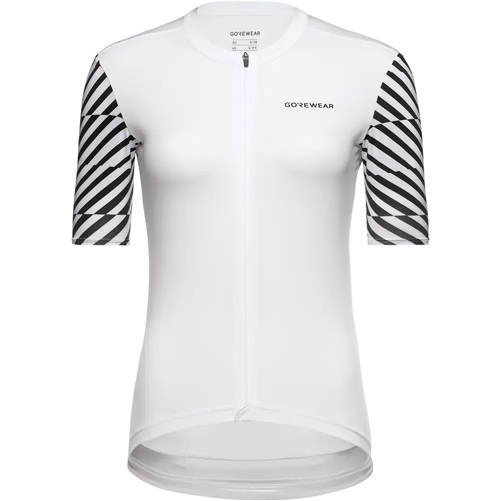 GORE Wear Swiftride Optical Fietsshirt Korte Mouwen Wit/Zwart Dames