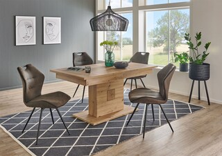 Tisch Kansas Braun 160(210)x77x90 cm