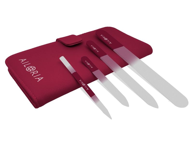 Ailoria Nagelfeile Contour Prime Magenta Glas-Nagelfeilenset