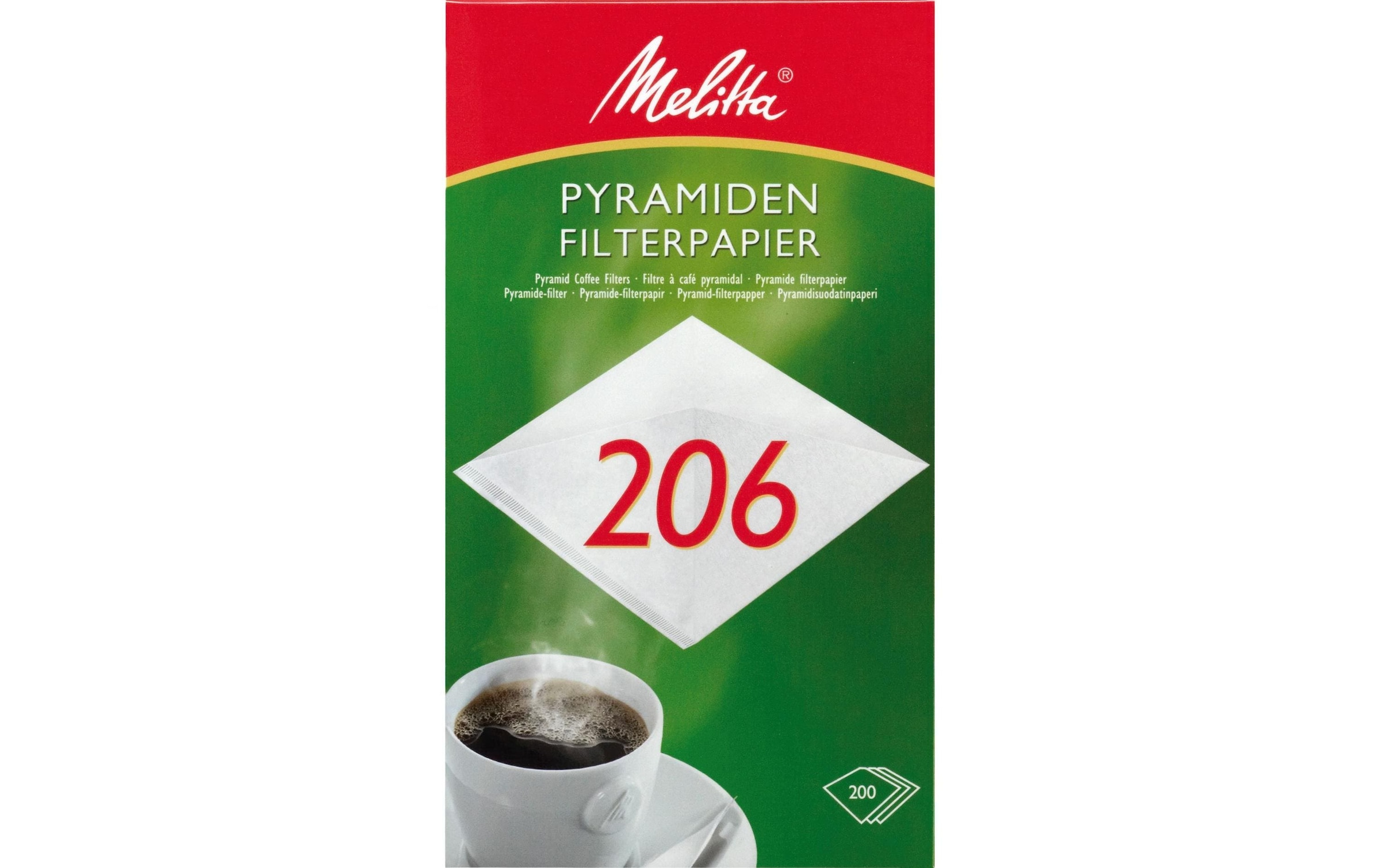 Melitta Papierfilter »Pyramiden-Filterpapier 206 200 Stück«