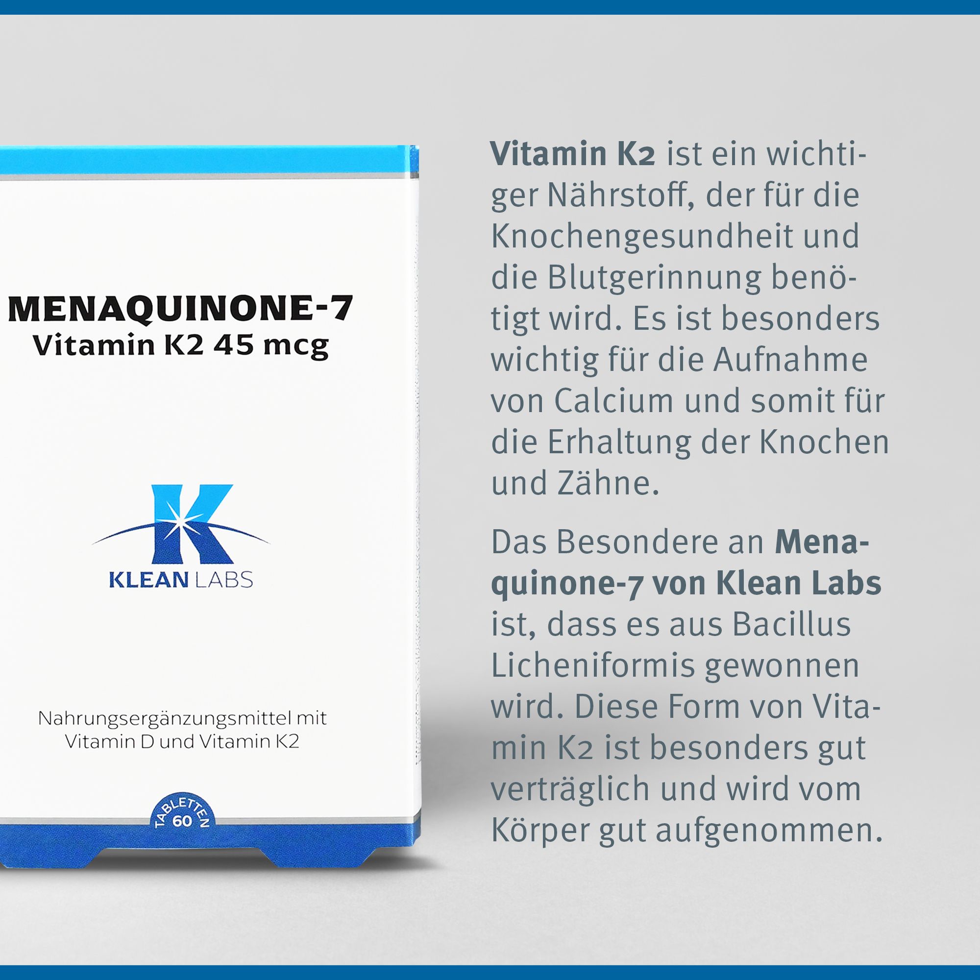 Menaquinone-7 Vitamin K2 45 µg