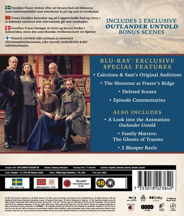 Outlander - Sesong 6 (Blu-ray) (4 disc)