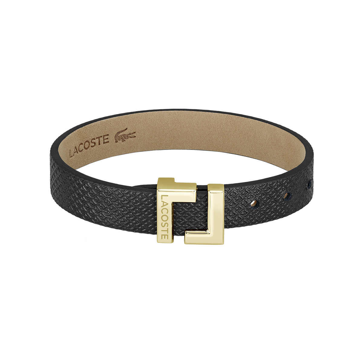 Bracelet LACOSTE cuir doré