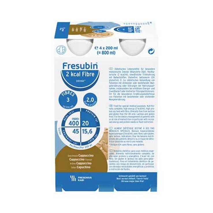 Fresubin 2 kcal fibre Drink Cappuccino Trinkflasche, 24X200 ml