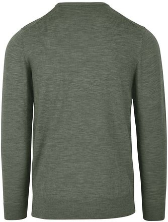 Profuomo Pullover Merinowol Donkergroen PP2J00005F kopen
