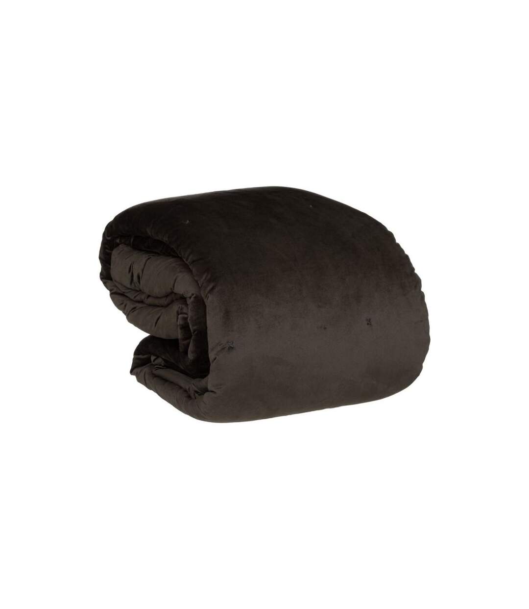 Couvre lit en Velours Jiling 240x260cm Gris Foncé