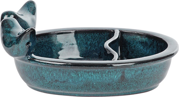 Esschert Design vogelbad blauw 21,2 x 15,3 x 8,9 cm