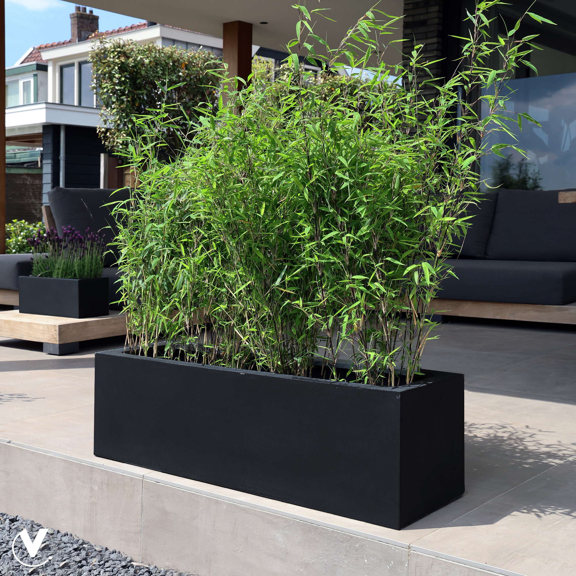 Plantenbak Amazone black L100 x B30 x H30 cm
