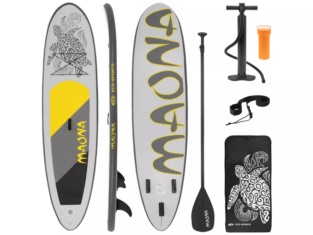 Stand up paddle gonflable SUP Maona gris 120 kg ECD Germany