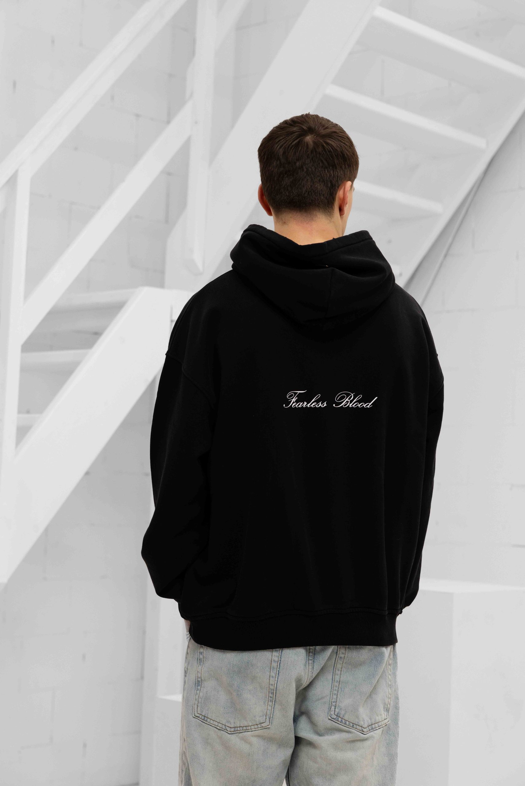 Fearless Blood Justin Hoodie Heren Zwart