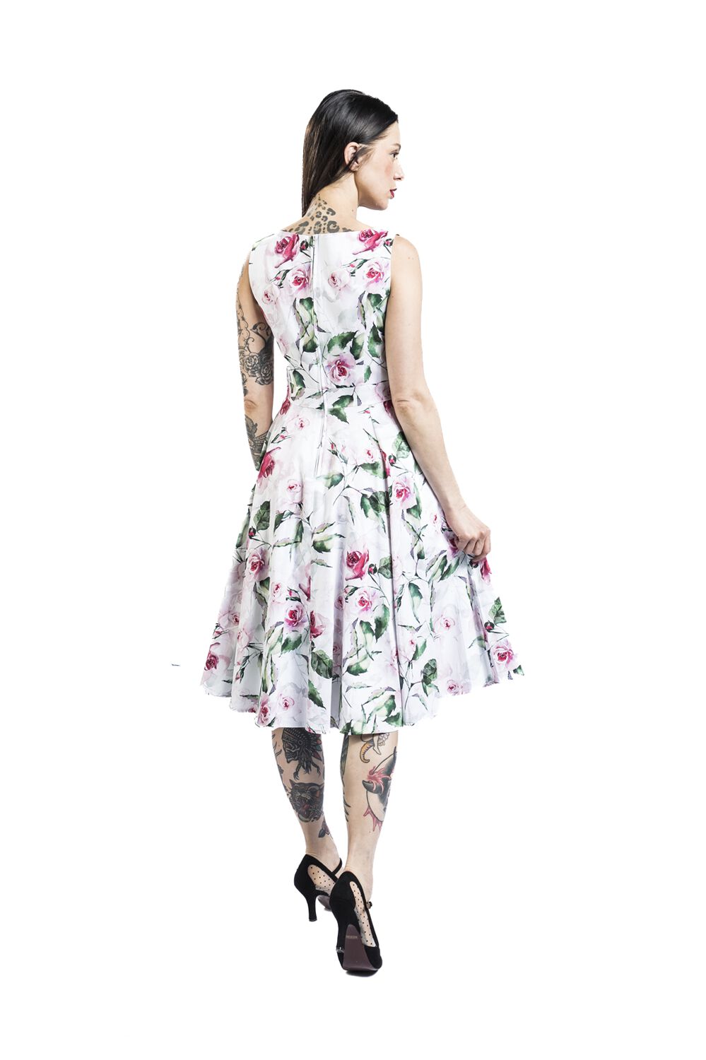 Summer Floral Swing Dress | H&R London Robe mi-longue