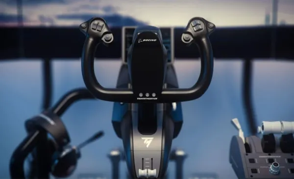 Thrustmaster Civil Aviation (TCA) Yoke Boeing Edition - Spænde - kablet - for PC, Microsoft Xbox One, Microsoft Xbox Series S, Microsoft Xbox Series X