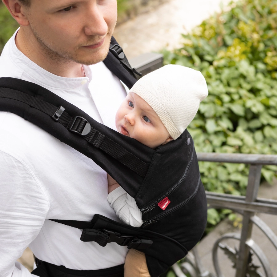 manduca Babytrage XT Monochrome Obsidian
